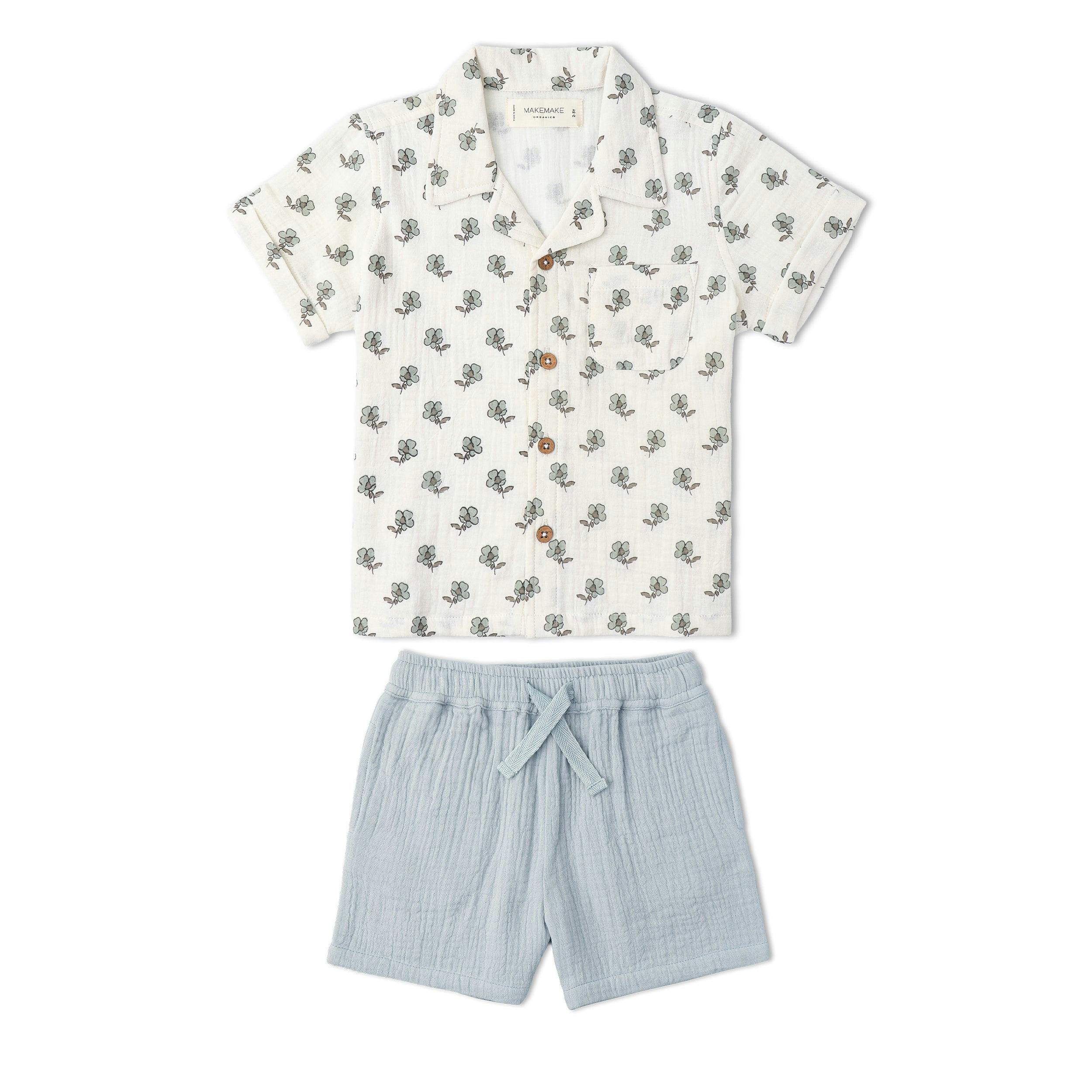 Organic Shirt & Shorts Set - Poppy – Maisonette