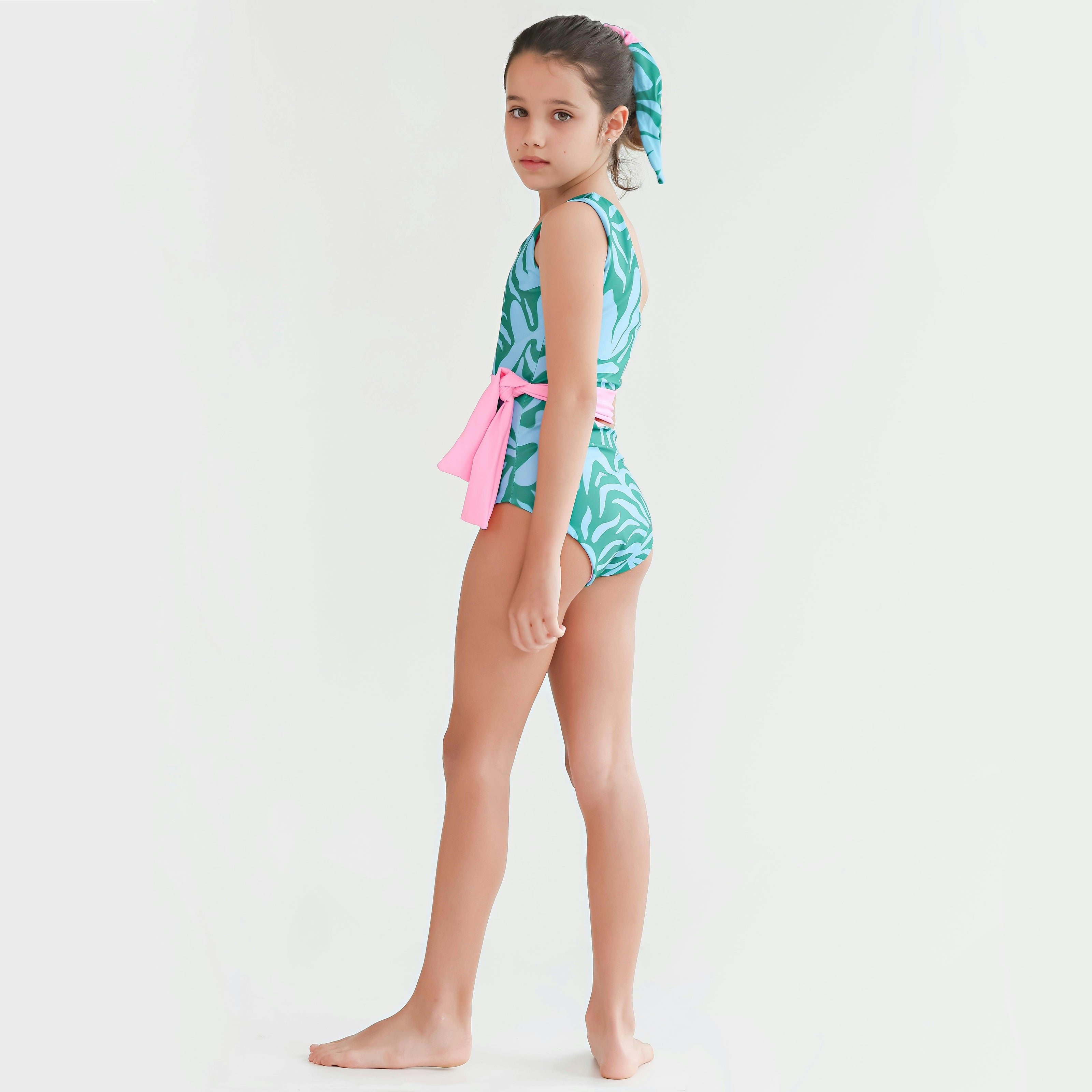 Sofi One Shoulder - Pacifica Print