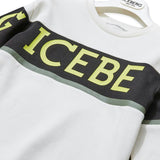 ICEBERG Neon Logo Stripe Sweatshirt