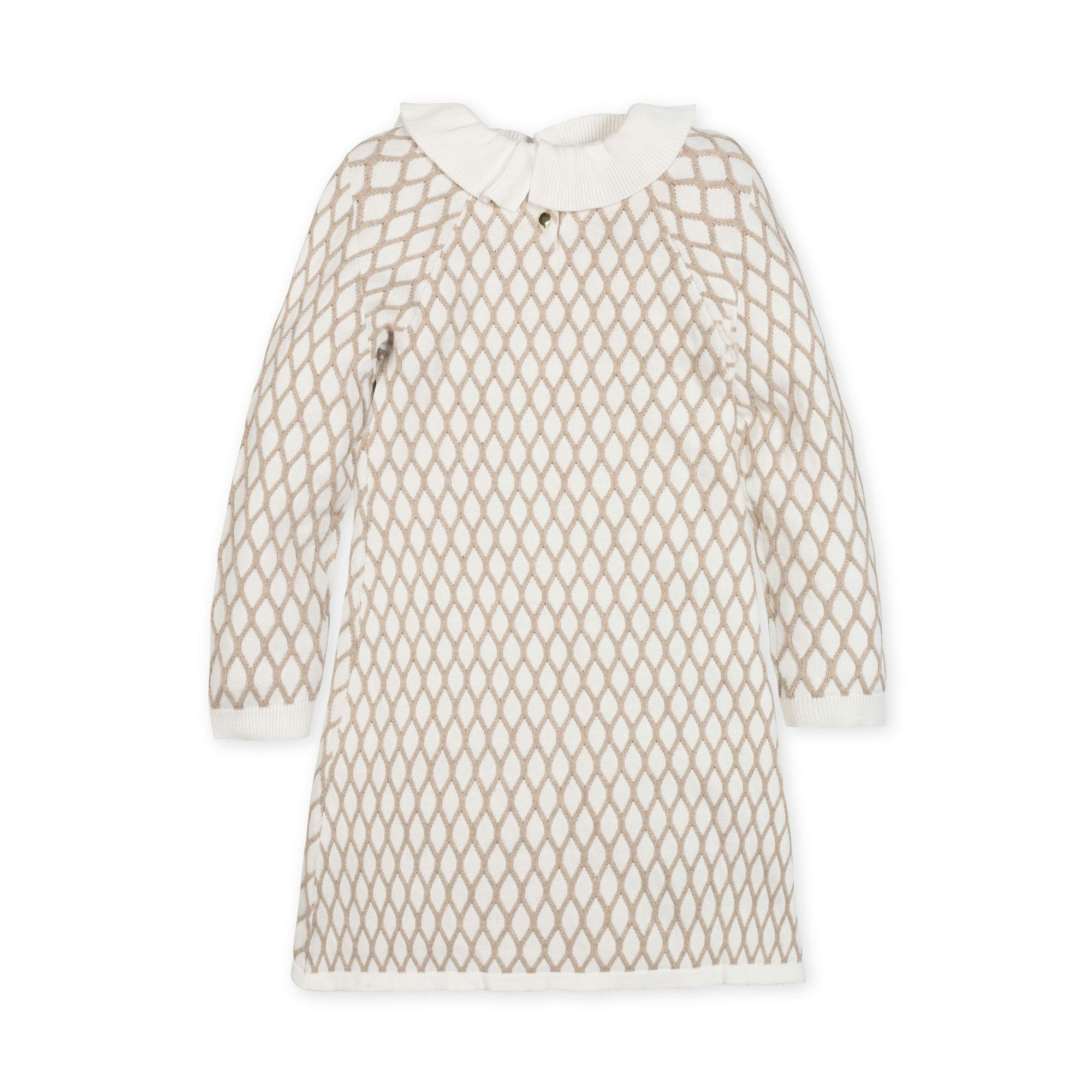 Organic Ruffle Collar Sweater Dress - Baby