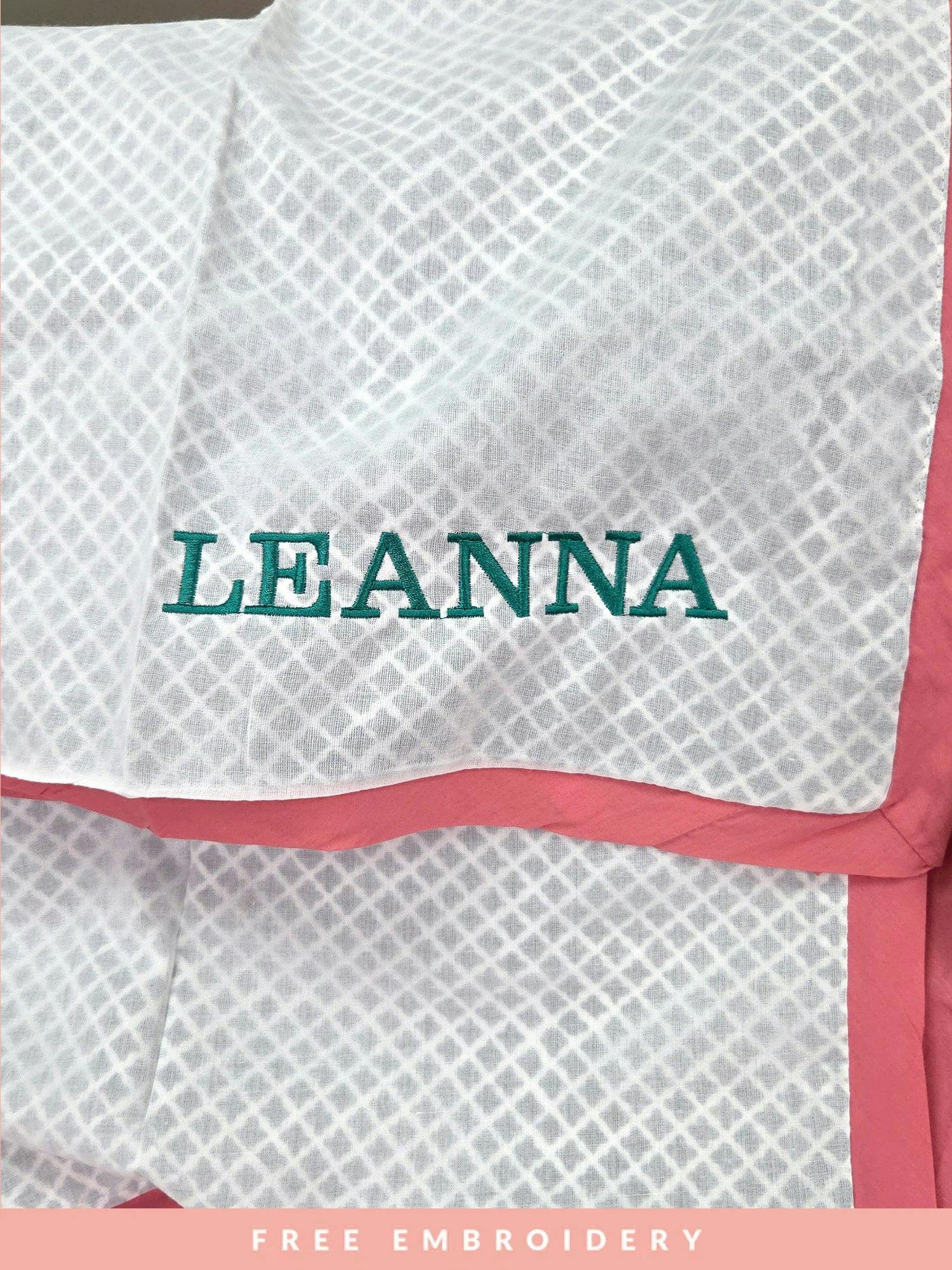 Luxe Natural Cotton Receiving Blanket