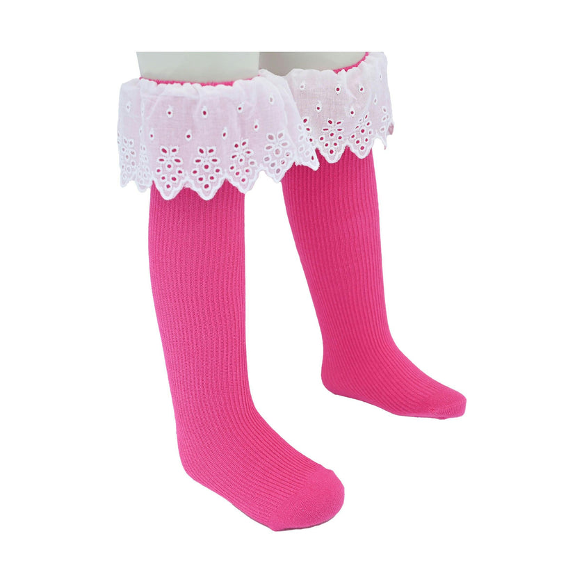 White Trim Skirt Socks