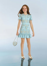 Juliana Embroidered Mini Dress