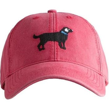Black Lab Baseball Hat, Red