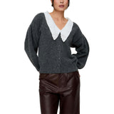 Suzzanna Embroidered Collar Cardigan