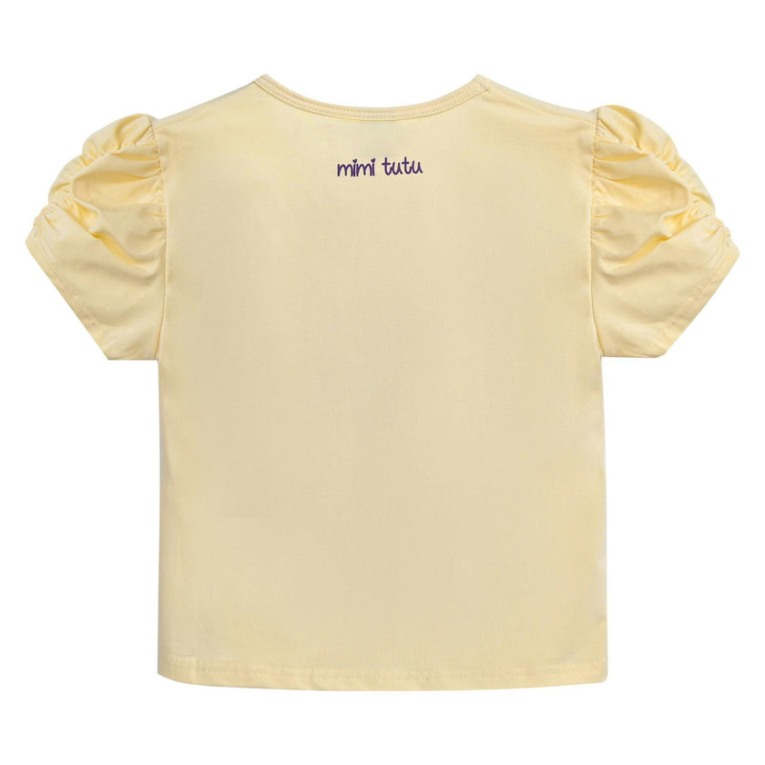 Yellow Bear Applique T-Shirt