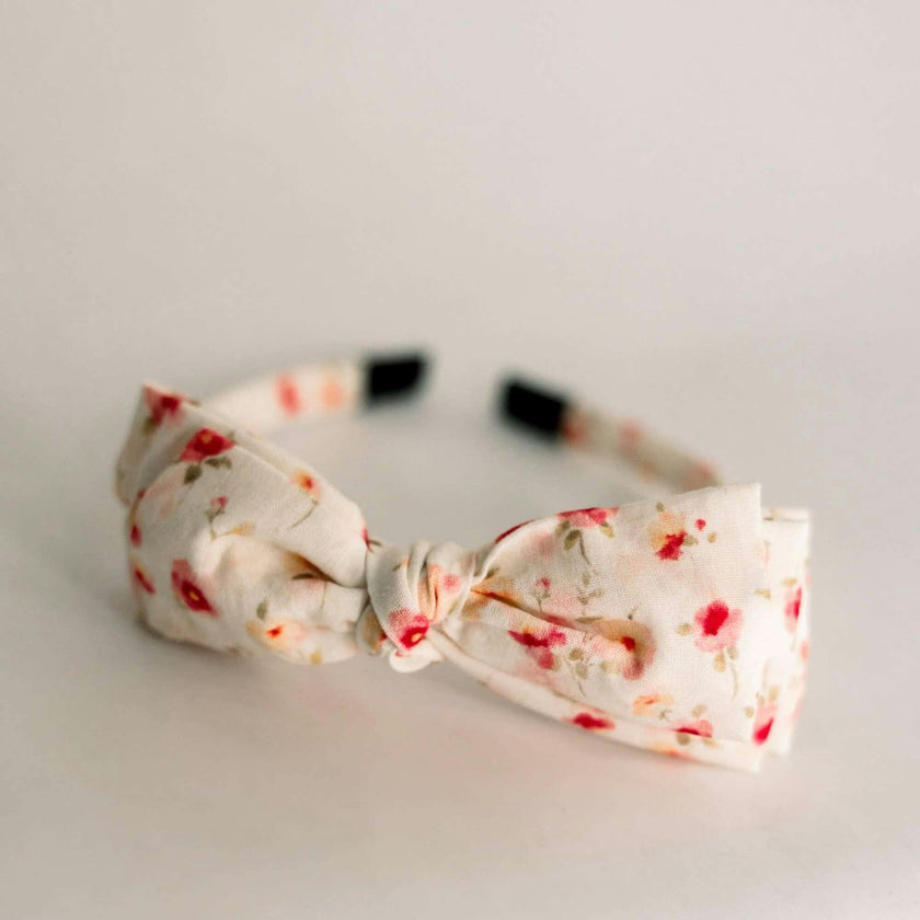 Three Little Bows Headband | Sunlit Meadow