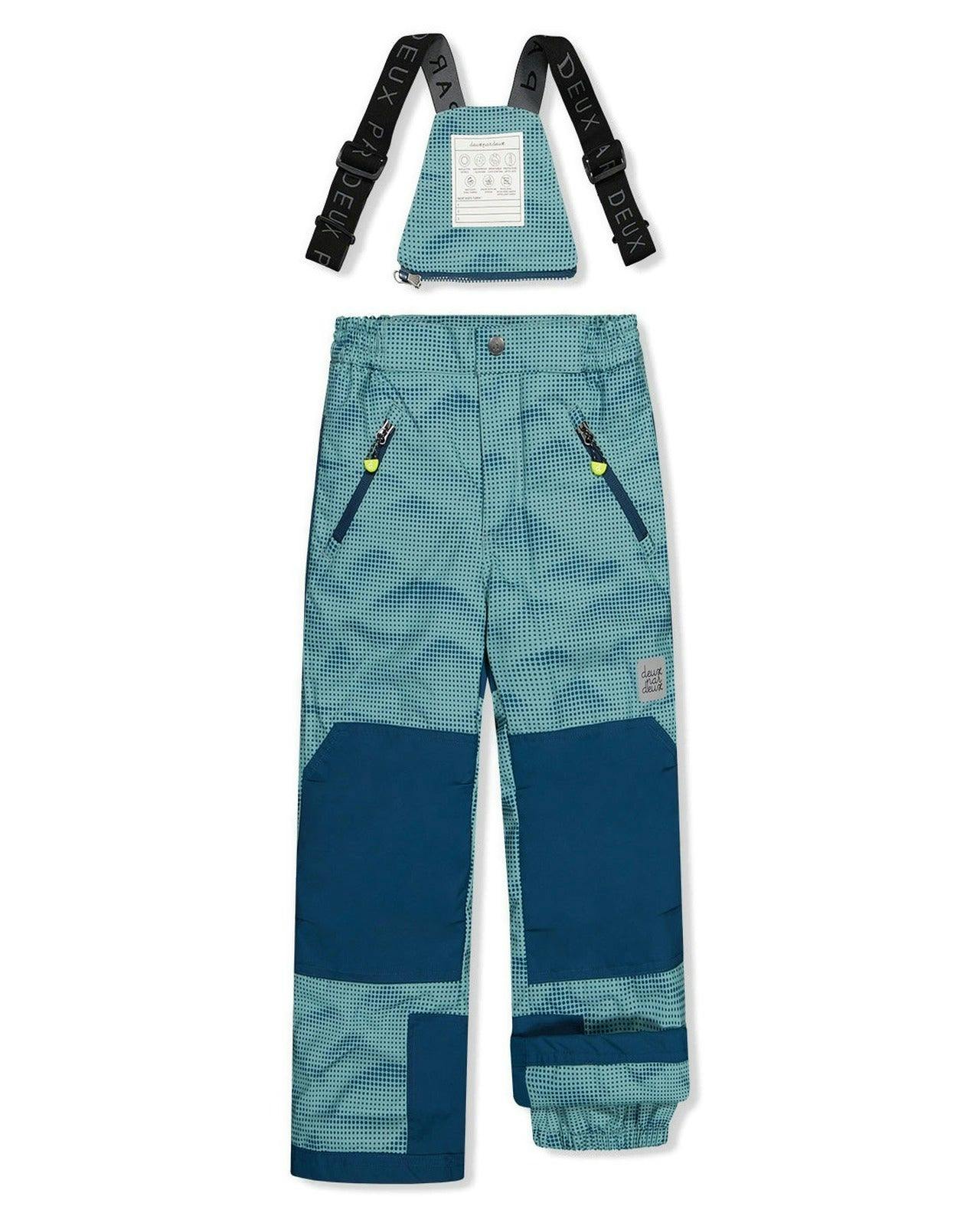 Two Piece Play Snowsuit Greyish Blue And Navy With Greyish Blue Pants