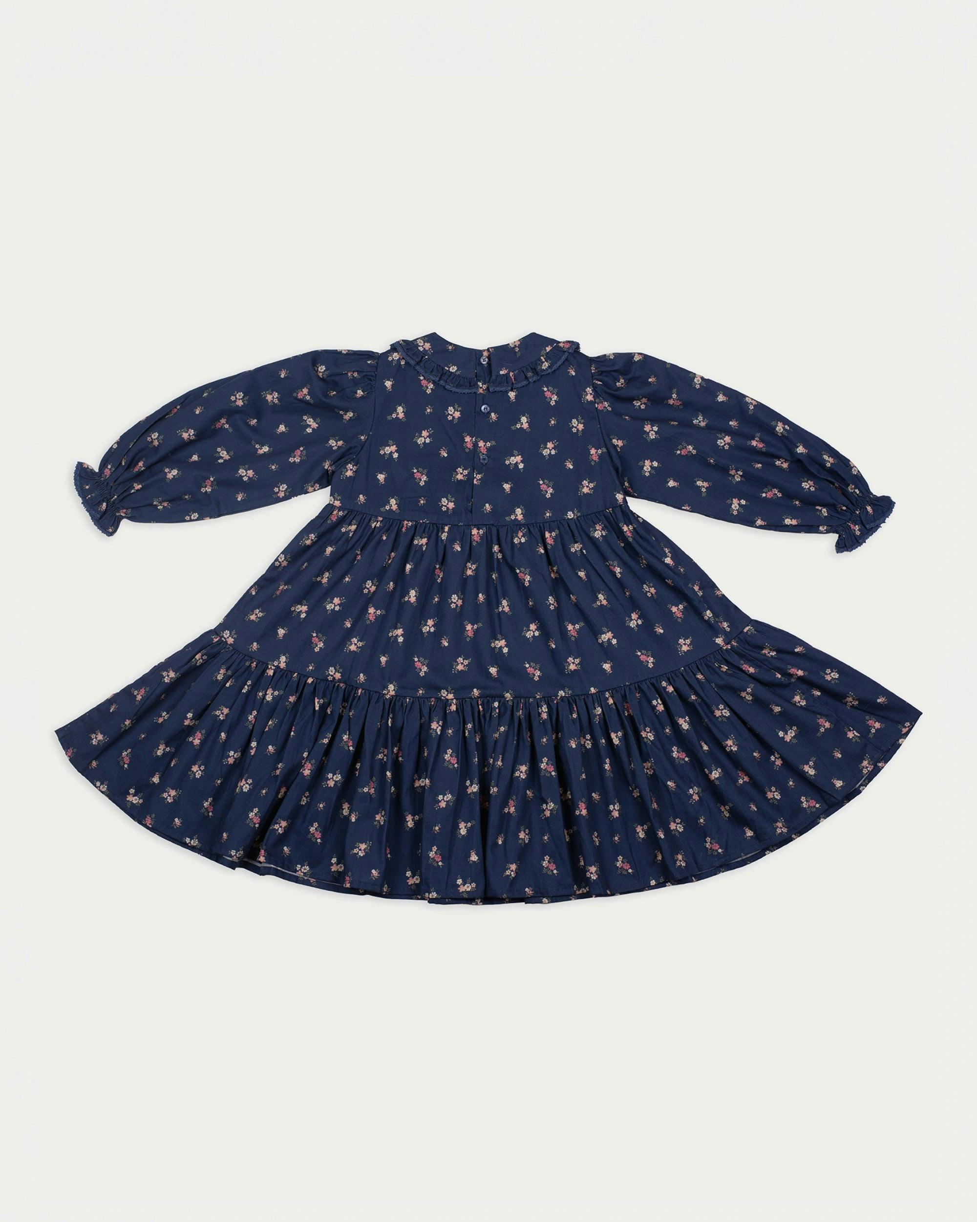 Marguerite Dress - Ditsy Bouquet Navy