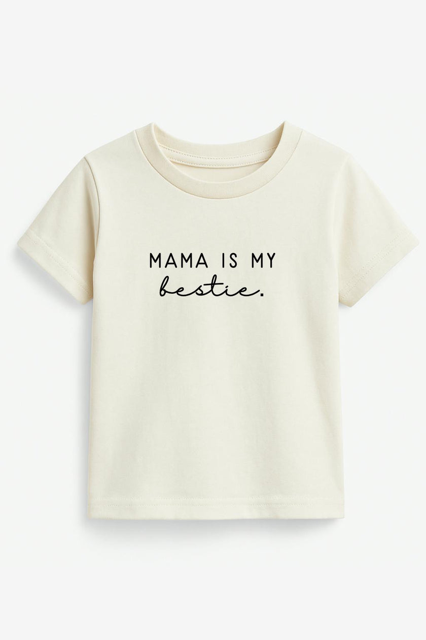 Mama Is My Bestie Organic Kids T-shirt