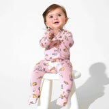 Easter Pink Bamboo Convertible Footie