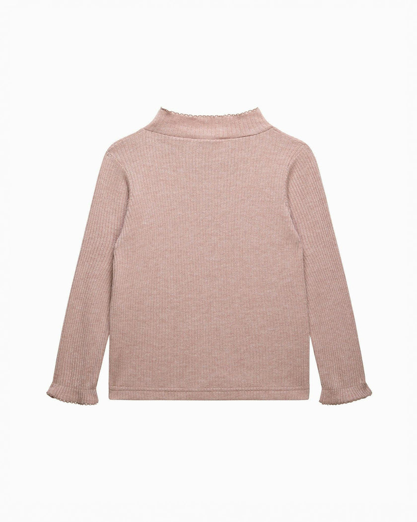 Button & Bow Sparkle Knitted Top