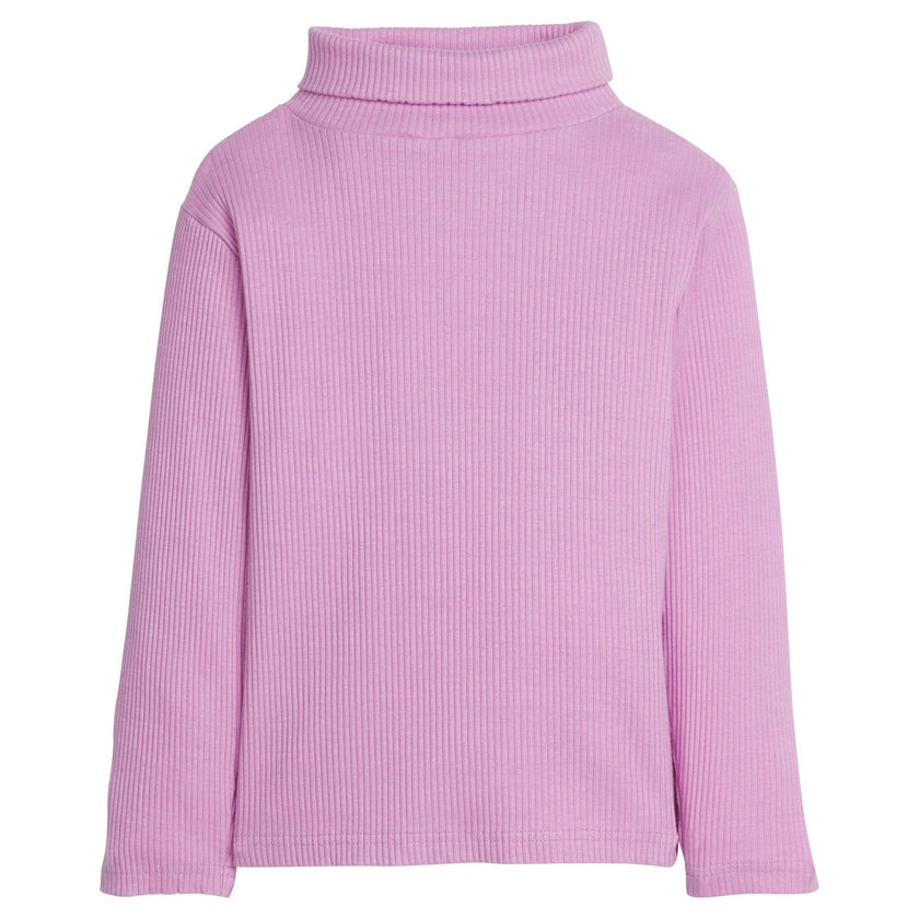 Stretchy Ribbed Long Sleeve Turtleneck Sweatshirt