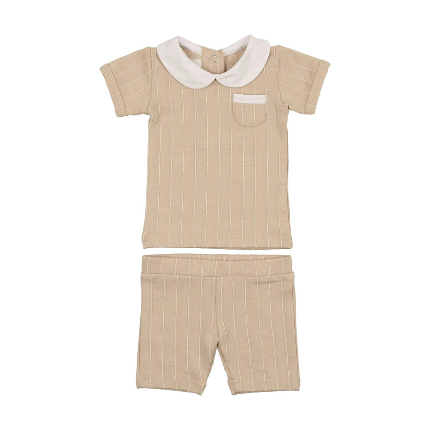 Raised Stripe Two-Piece Set
