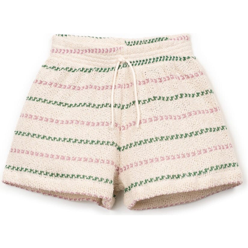 Kids Textured Striped Shorts