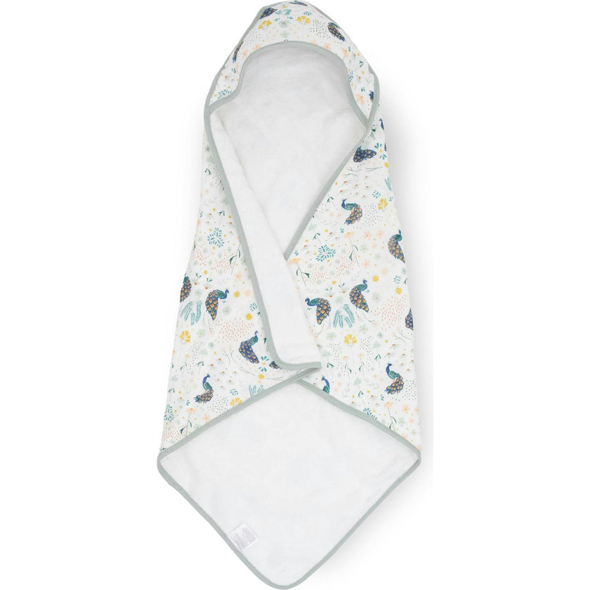 Infant Hooded Towel - Peacock