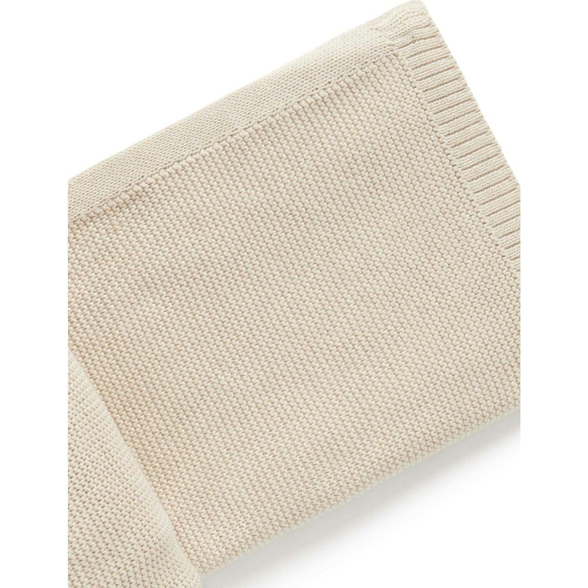 Textured Knit Blanket Wheat melange