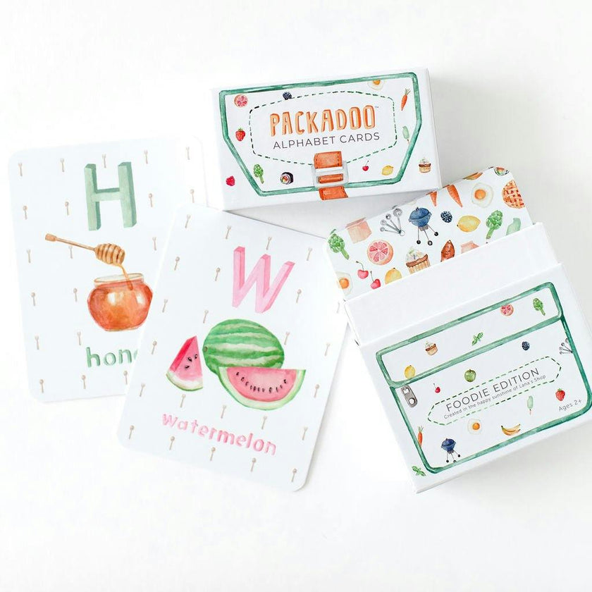 Packadoo Alphabet Cards Foodie Edition