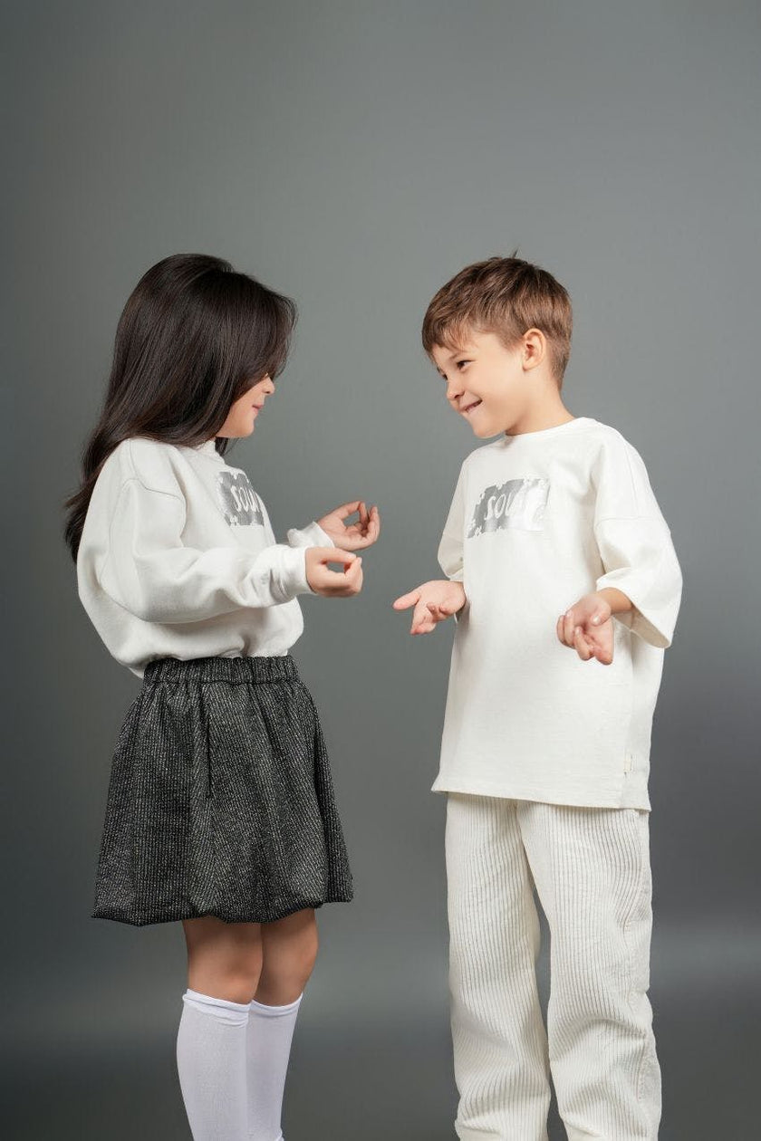 Relaxed Organic Cotton T-Shirt With SOW Print
