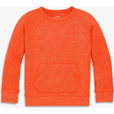 Kids heathered waffle pocket tee