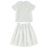 CAROLINE BOSMANS Rose Appliqué Blouse