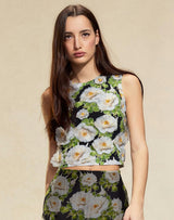Cornelia Flower Appliques Top