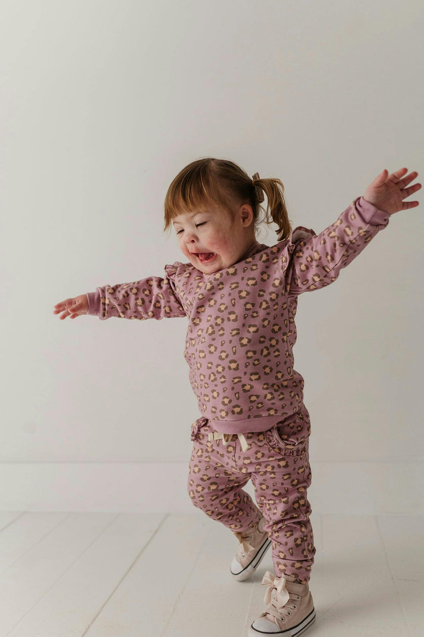 Girls Joggers in Cheetah