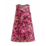 Pink Sylvie Floral Textured Dress