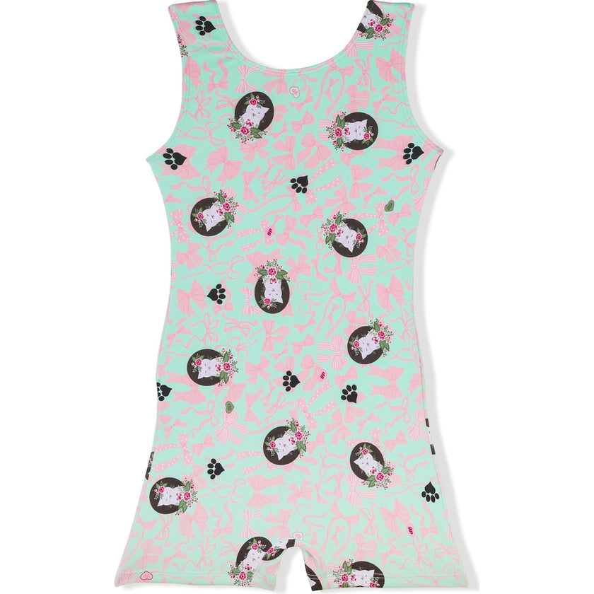 Kitty Bows Playsuit, Green