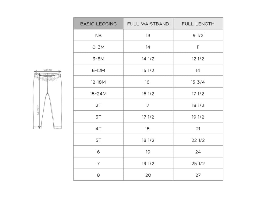 Girl's Basic Leggings