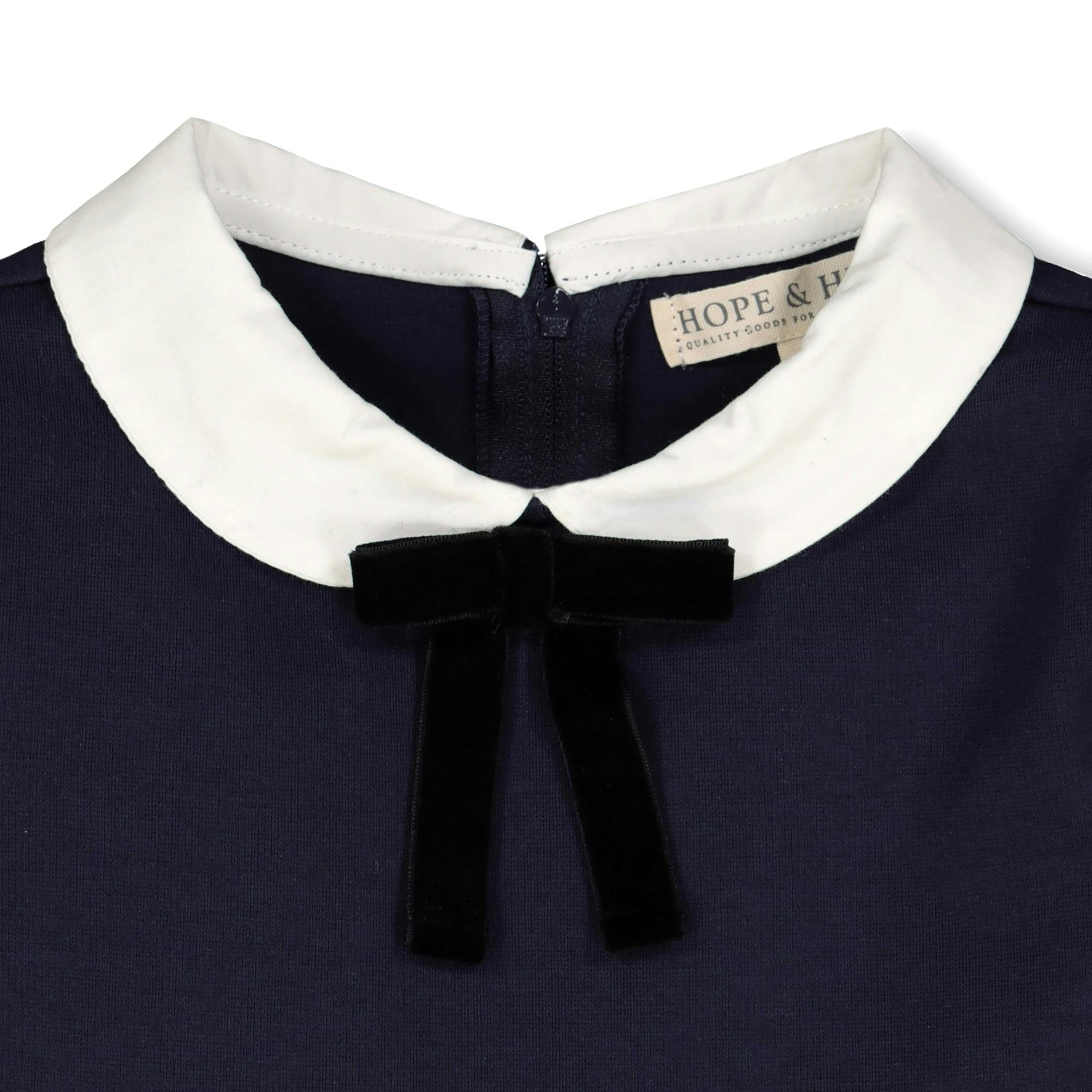 French Look Ponte Dress with Bow