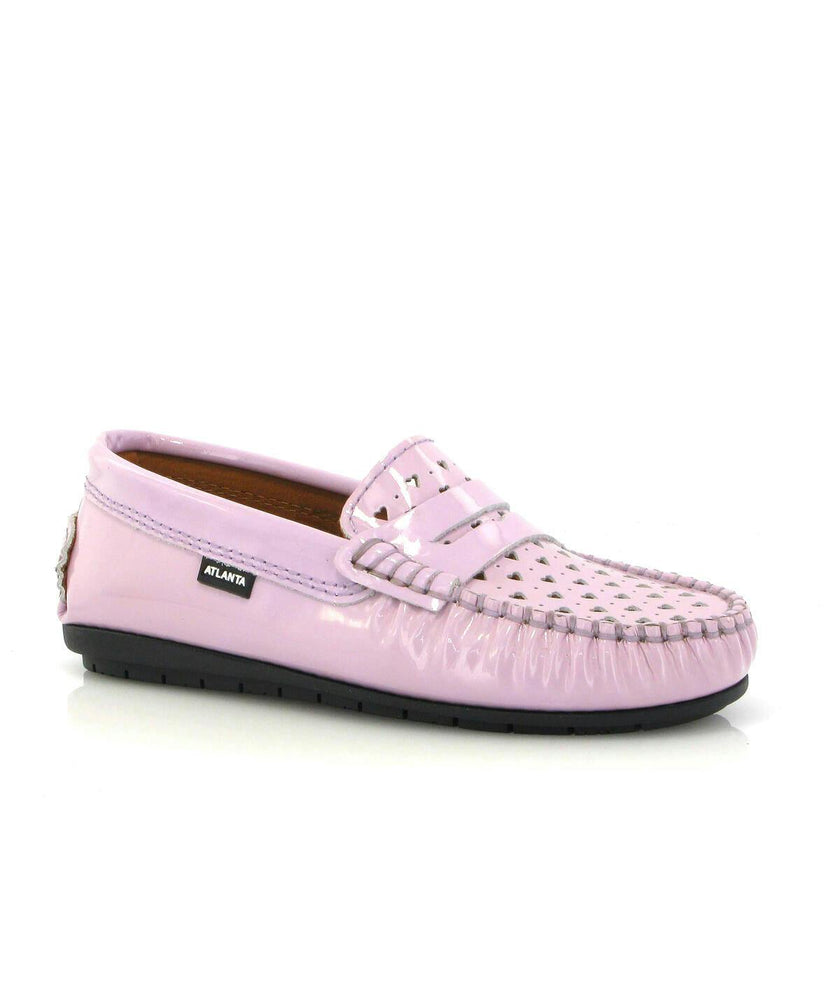 032 Walkers - violet patent with hearts