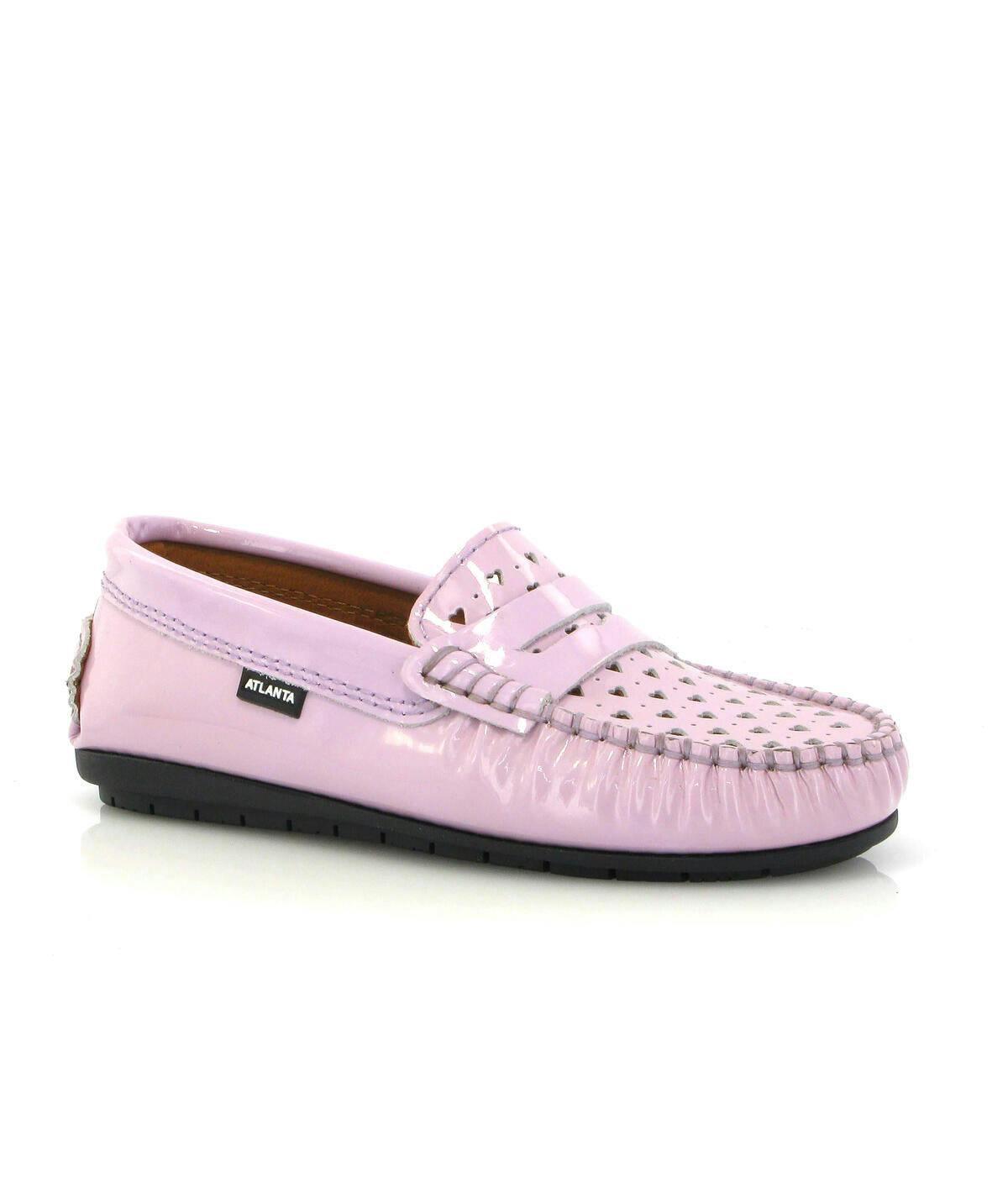 032 Walkers - violet patent with hearts