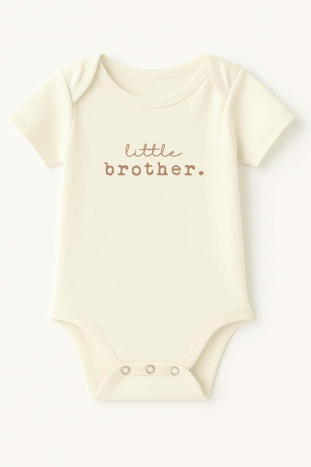 Little Brother Clay Organic Cotton Baby Bodysuit Short Sleeve