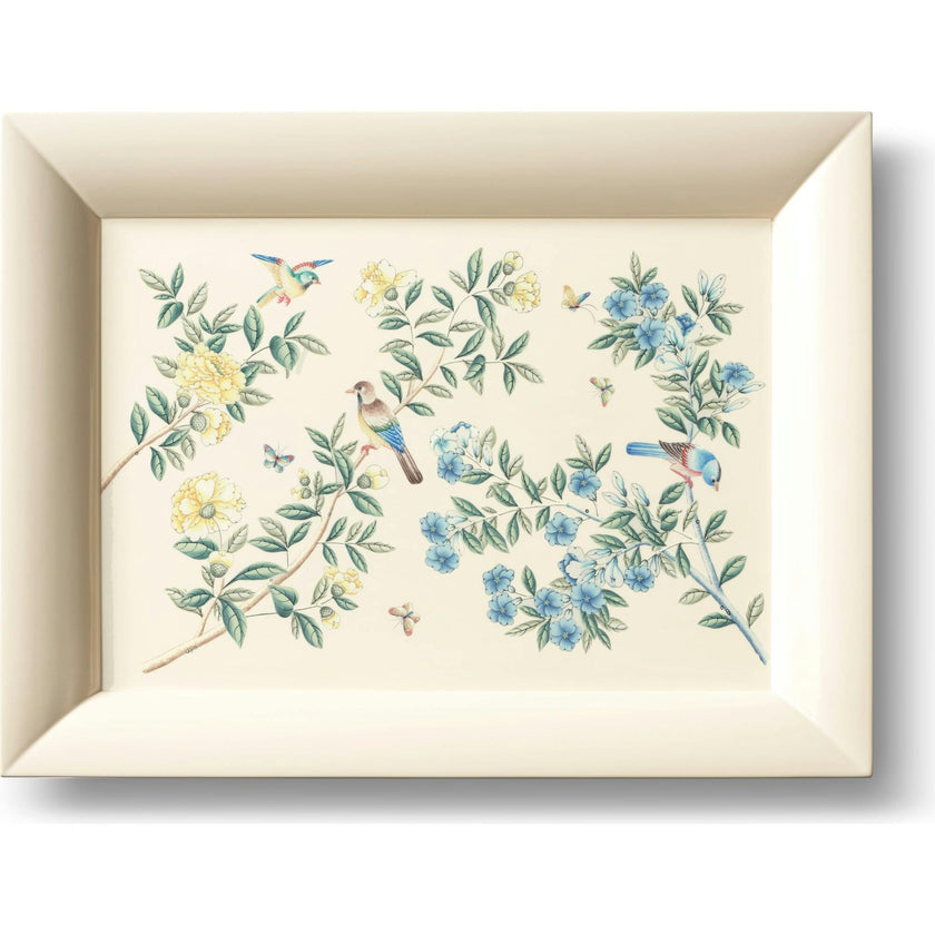Aerin X Gracie Lacquer Serving Tray, Cream