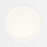 Cream Decagon Compostable Side Plates