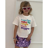 Shimmer Rainbow Gem Crystal T-shirt