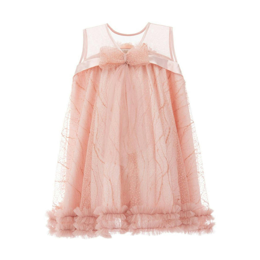 Pink Overlay Trapeze Dress 1Y / Millenial Pink