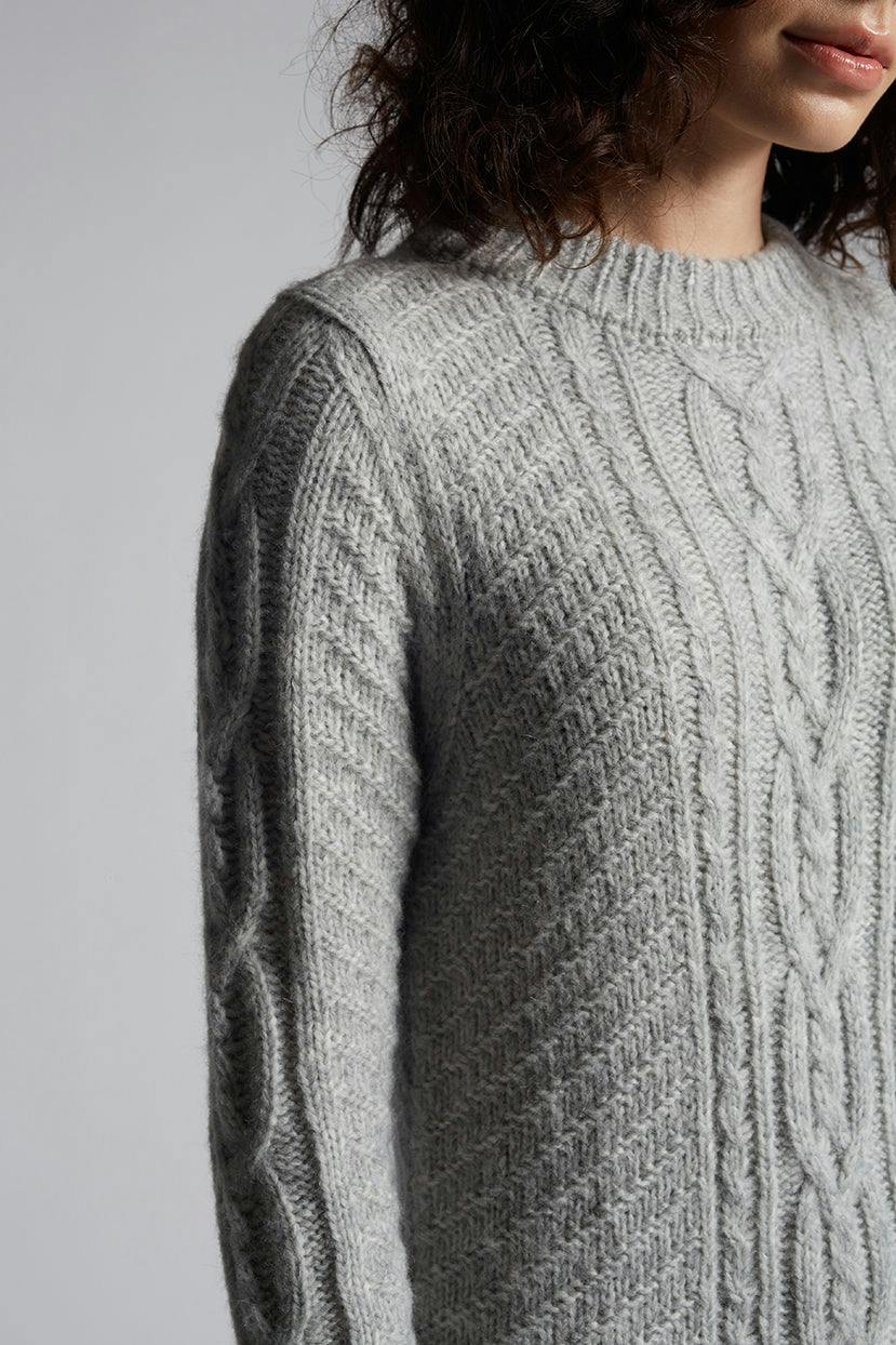 LORA SWEATER DRESS | PALE GREY