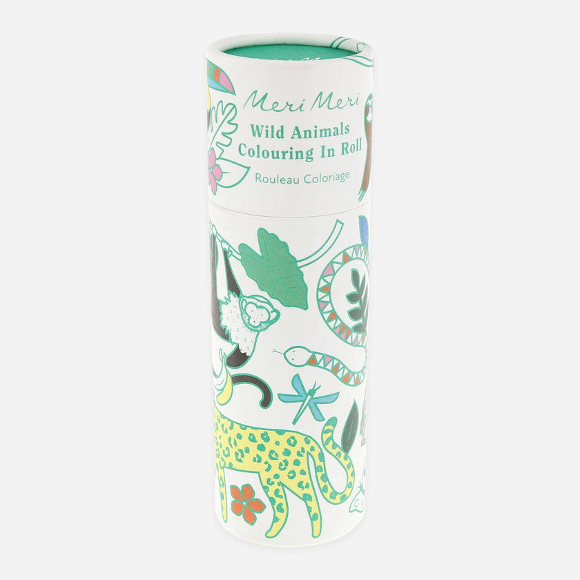 Wild Animals Coloring Roll