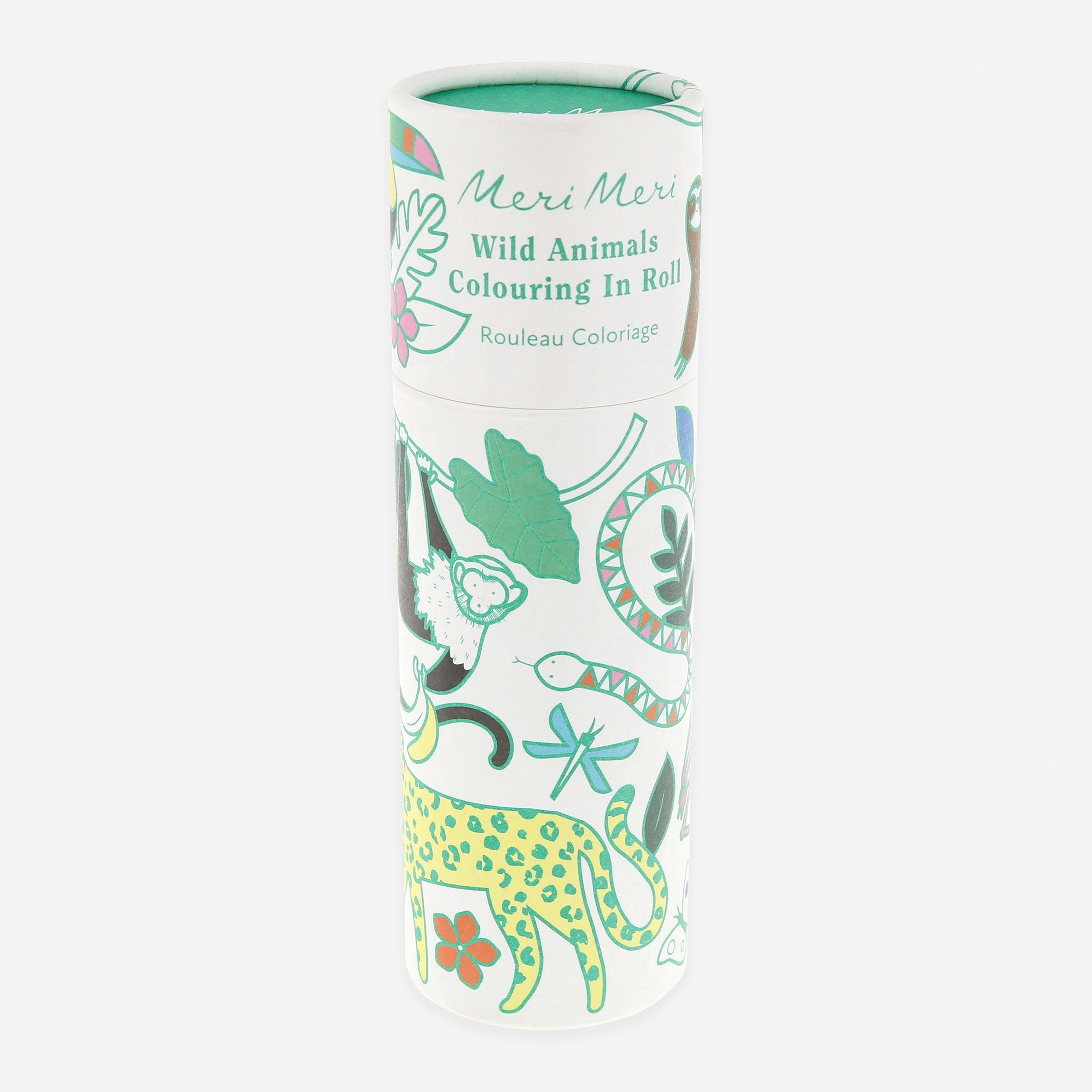 Wild Animals Coloring Roll