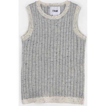 Baby Hug Me Ribbed Contrast Trim Tank Top