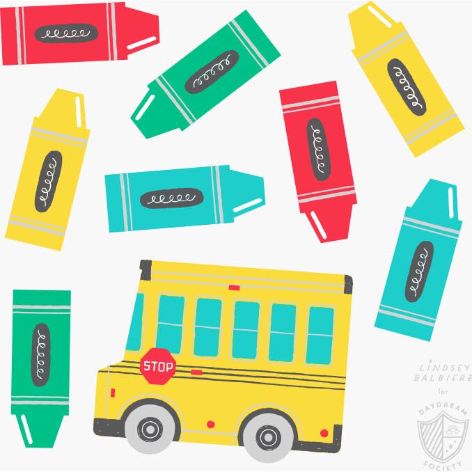 School Days Sticker Set