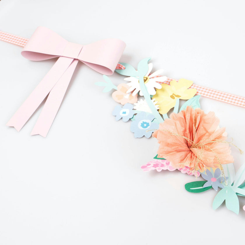 Flower & Bow Garland