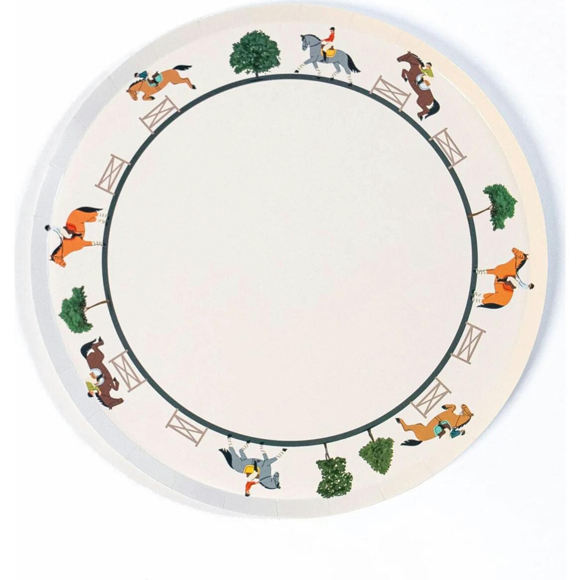 Party Dinner Plates - Equestrian Collection (x 12)