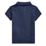 Navy Stretch Cotton Polo