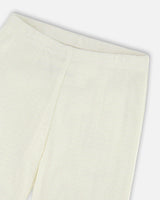 Crinkle Jersey Leggings Off White