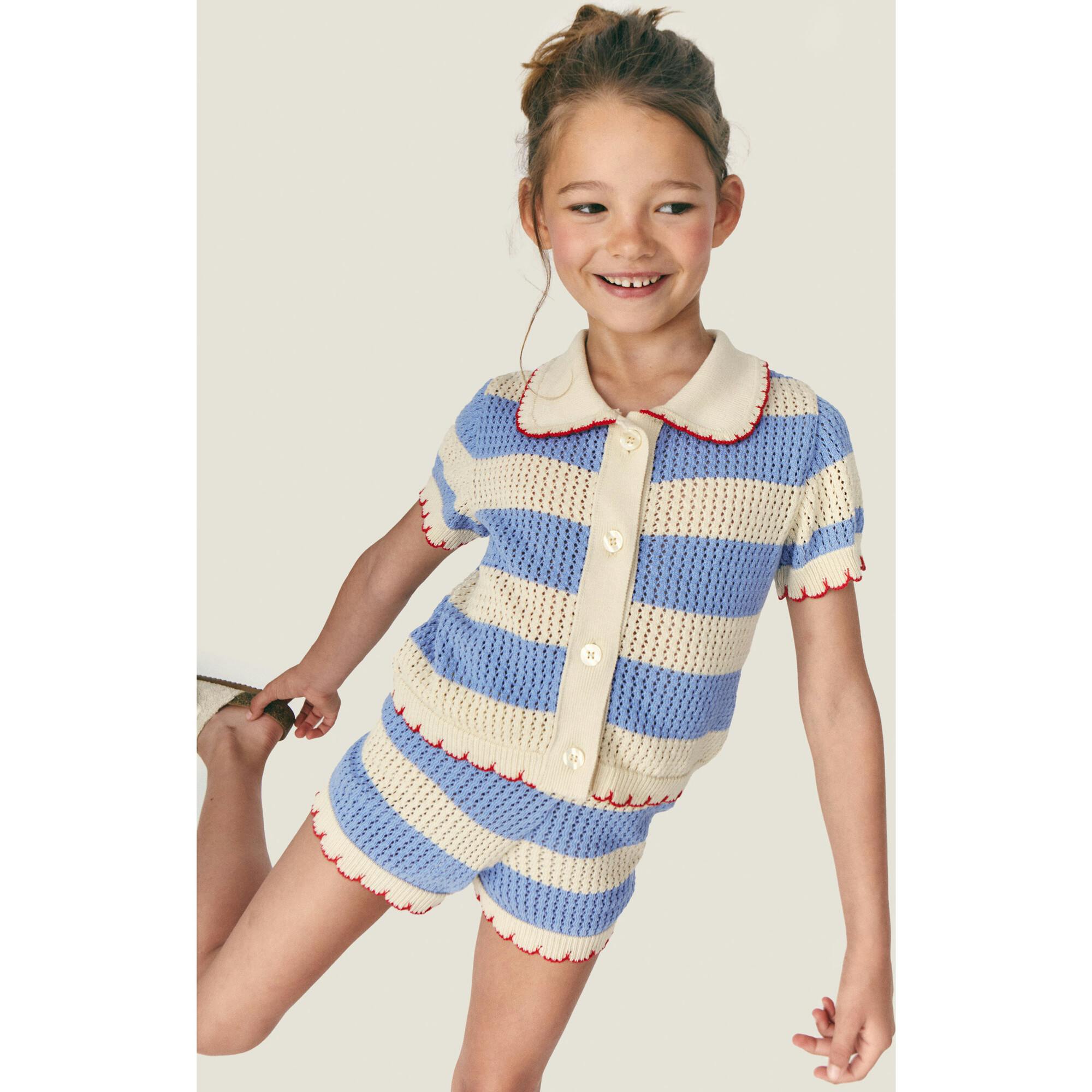Mipounet SS26 Vita, Short Ecru Blue