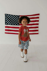 Girl's Short Sleeve Tee in Cowgirl Boots