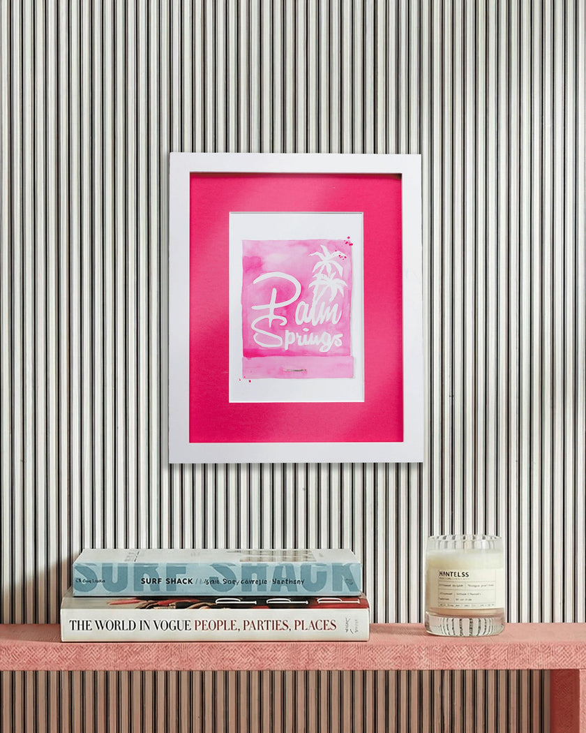 Palm Springs Matchbook Art Print